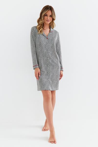  
Koszula damska Cana 409 rozpinana w jodełkę
materiał - singiel jersey, bawełna 100%


wzór w jodełkę w kolorze grafitowym


koszula rozpinana z kołnierzem




rękaw długi


czerwone wykończenia


klasyczny, taliowany krój


długość do kolan


 
 