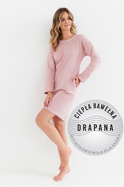 Ciepła koszula oversize Cana 428 z bawełny drapanej