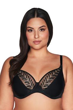 AVA Biustonosz Bralette AV 2118 Black Maxi – Elegancja i Komfort