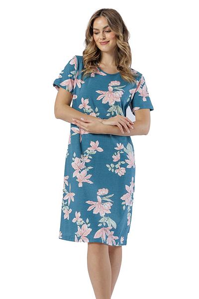 Model: Leveza Cyryna 1578
Krótki rękaw i dekolt okrągły
Długość koszuli: do kolan
Skład: 100% bawełna – miękka i przewiewna
Kwiatowy wzór dodający kobiecego uroku
Idealna na lato i codzienne stylizacje