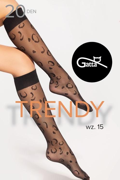 Podkolanówki damskimi Gatta Trendyline Knee Socks 15. Te modne, półtransparentne podkolanówki o grubości 20 DEN zdobi stylowy, inspirowany zwierzęcymi motywami wzór, który dodaje charakteru każdej stylizacji. Szeroki, elastyczny ściągacz zapewnia idealne dopasowanie bez ucisku, a delikatna i wytrzymała tkanina gwarantuje komfort noszenia przez cały dzień. Doskonałe zarówno do casualowych stylizacji, jak i bardziej eleganckich zestawów – dodaj odrobinę drapieżnego akcentu do swojego looku!
 