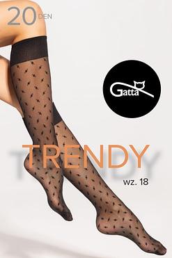 TRENDYLINE KNEE SOCKS - 18 PODKOLANÓWKI DAMSKIE