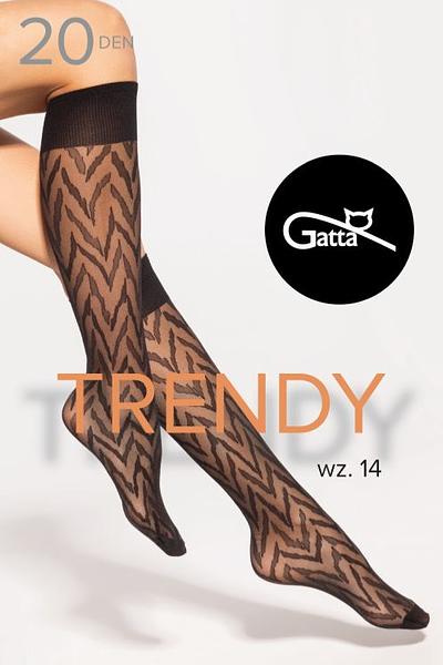 Gatta Trendyline Knee Socks 14 – stylowe i komfortowe podkolanówki damskie. Wykonane z wysokiej jakości przędzy, zapewniają doskonałe dopasowanie do nóg, nie uciskając i nie zsuwając się w trakcie noszenia. Ich subtelna, matowa struktura sprawia, że idealnie komponują się zarówno z codziennymi, jak i eleganckimi stylizacjami. Dzięki elastycznej i oddychającej tkaninie, podkolanówki są komfortowe nawet podczas długiego dnia.
 
