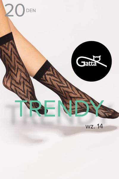  Trendyline Socks 14 wykonane z delikatnej przędzy o grubości 20 DEN, łączą elegancję z wygodą. Półtransparentna struktura podkreśla nogi, a modny, geometryczny wzór w jodełkę nadaje im oryginalnego charakteru. Dzięki elastycznemu, nieuciskającemu ściągaczowi, skarpetki idealnie dopasowują się do stopy, nie zsuwając się w trakcie noszenia. To doskonały wybór zarówno do casualowych, jak i bardziej eleganckich stylizacji – świetnie komponują się z botkami, czółenkami i mokasynami.
 