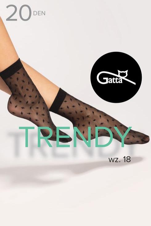 Trendyline Socks 18 wykonane z półtransparentnej przędzy o grubości 20 DEN, subtelnie podkreślają stopy, a drobny wzór kropek nadaje im klasycznego i dziewczęcego charakteru. Dzięki elastycznemu, nieuciskającemu ściągaczowi, skarpetki idealnie dopasowują się do stopy, nie zsuwając się w trakcie noszenia. Ich lekka i trwała struktura zapewnia komfort przez cały dzień. Doskonale komponują się zarówno z casualowym obuwiem, jak i eleganckimi stylizacjami.
 