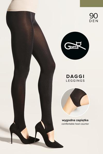 Legginsy DAGGI - Narciarki 90 DEN od marki Gatta to idealna propozycja na chłodniejsze dni, zwłaszcza dla osób aktywnych fizycznie. Te legginsy są wykonane z grubej dzianiny o gęstości 90 DEN, co zapewnia doskonałą ochronę przed zimnem, szczególnie podczas uprawiania sportów zimowych, takich jak narty czy snowboard. Legginsy narciarki DAGGI cechują się wysoką elastycznością i wytrzymałością, co sprawia, że dobrze dopasowują się do sylwetki, jednocześnie nie ograniczając ruchów. Wykonane są z miękkiego, przyjemnego w dotyku materiału, który gwarantuje komfort noszenia przez cały dzień. Kluczową cechą tych legginsów są **stopki**, które zapewniają dodatkową stabilność i ochronę przed przesuwaniem się materiału podczas noszenia. Ten szczegół sprawia, że legginsy pozostają na miejscu, a stopy są chronione przed chłodem.Dzięki matowemu wykończeniu legginsy mają elegancki wygląd, co czyni je uniwersalnym elementem garderoby – pasują zarówno do sportowych stylizacji, jak i casualowych zestawów na co dzień.