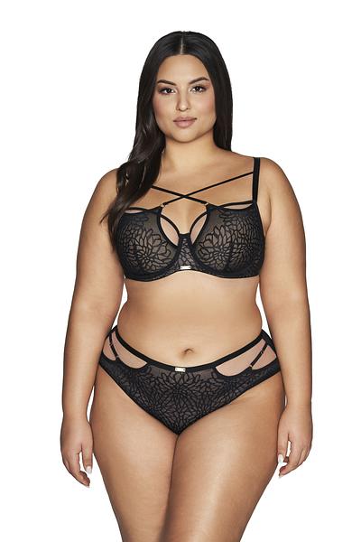 Biustonosz półusztywniany, który łączy funkcjonalność z uwodzicielskim designem. Wykonany z delikatnej koronki o kwiatowym wzorze, który zmysłowo otula piersi, zapewniając komfort i wsparcie na co dzień. Stylowe paseczki dodają całości subtelnej drapieżności, tworząc wyjątkowy efekt wizualny. Regulowane ramiączka oraz klasyczne zapięcie na haftki umożliwiają idealne dopasowanie do Twojej sylwetki.  Idealny wybór na każdą okazję, podkreślający piękno i pewność siebie.
Skład: 88% Poliamid, 8% Poliester, 4% Bawełna