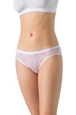 Cotonella 3362 MINI – Bawełniane Figi z Elastanem i Kwiatowym Wzorem