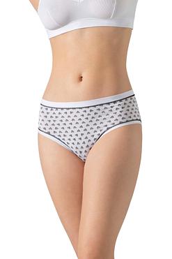 Cotonella 3363 MIDI – Figi z Bawełny z Elastanem w Delikatne Wzory (3 sztuki)