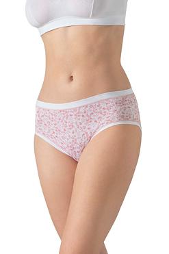 Figi Damskie COTONELLA 3363 MIDI-5H100 Kwiatowe – Bawełna & Elastan